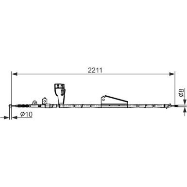 1 987 482 424 Seilzug, Feststellbremse