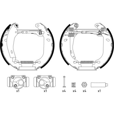 Hella | Bremsbackensatz | 8DB 355 003-971
