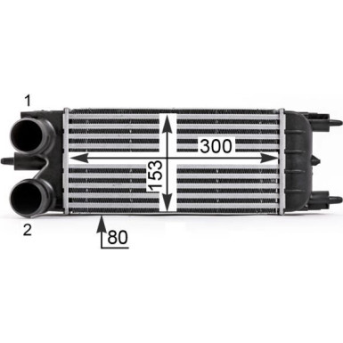 Mahle | Ladeluftkühler | CI 529 000P