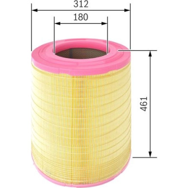 BOSCH F 026 400 145 Luftfilter