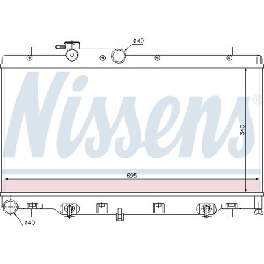 Nissens | Kühler, Motorkühlung | 64114