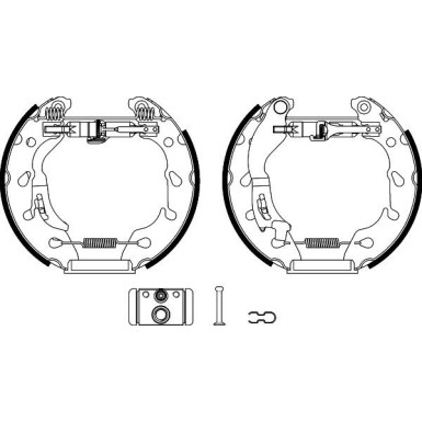 Hella | Bremsbackensatz | 8DB 355 022-501