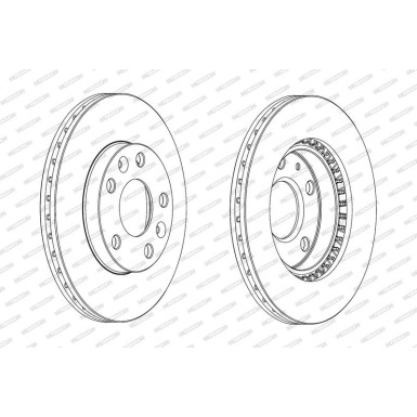 Ferodo Bremsscheibe PREMIER DDF2078C Ferodo Bremsscheibe PREMIER DDF2078C