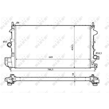 58204 Kühler, Motorkühlung 58204 Kühler, Motorkühlung