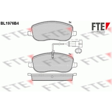 9010566 Bremsbelagsatz, Scheibenbremse