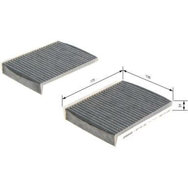 BOSCH 1 987 432 386 Innenraumfilter BOSCH 1 987 432 386 Innenraumfilter