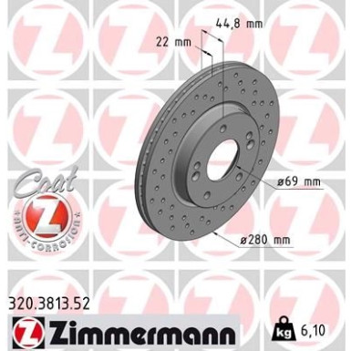 Zimmermann Bremsscheibe SPORT Z 320.3813.52