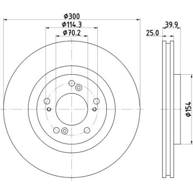 Hella | Bremsscheibe | 8DD 355 115-561