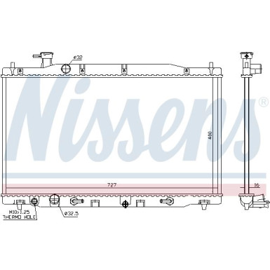 Nissens | Kühler, Motorkühlung | 68139