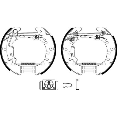 Hella | Bremsbackensatz | 8DB 355 004-881