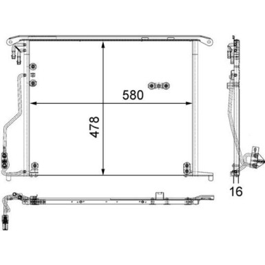 Mahle | Kondensator, Klimaanlage | AC 334 000S