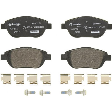 Brembo | Bremsbelagsatz, Scheibenbremse | P 61 103X Brembo | Bremsbelagsatz, Scheibenbremse | P 61 103X