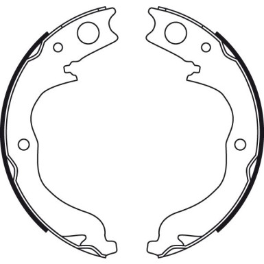 GS8753 Bremsbackensatz, Feststellbremse