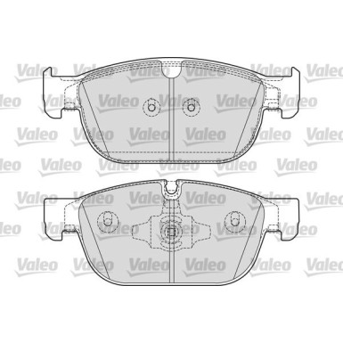Valeo | Bremsbelagsatz, Scheibenbremse | 601695