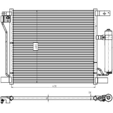 350422 Kondensator, Klimaanlage EASY FIT