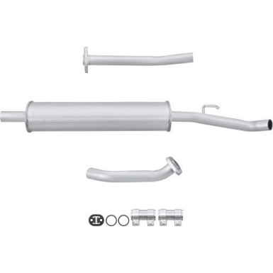 Hella | Vorschalldämpfer | 8LB 366 021-821