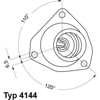 Wahler | Thermostat, Kühlmittel | 4144.92D