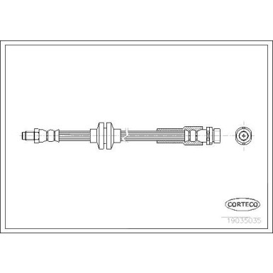 Corteco | Bremsschlauch | 19035035