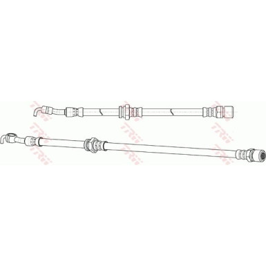 TRW | Bremsschlauch | PHD991