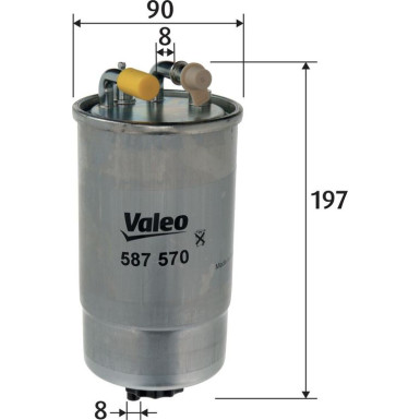 Valeo | Kraftstofffilter | 587570