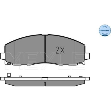 Meyle Bremsbelagsatz, Scheibenbremse MEYLE-ORIGINAL: True to OE 025 253 7919