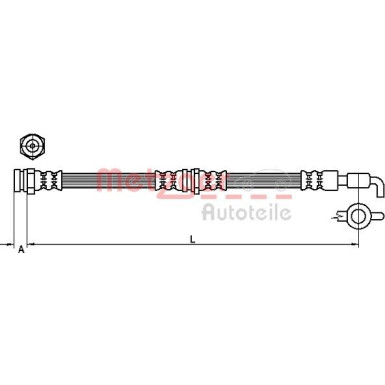 4111037 Bremsschlauch