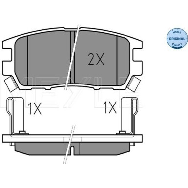 025 218 4014/W Bremsbelagsatz, Scheibenbremse MEYLE-ORIGINAL: True to OE.