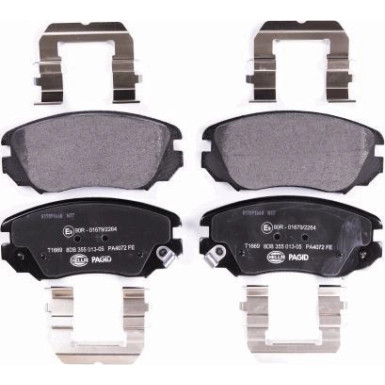 Hella Pagid | Bremsbelagsatz, Scheibenbremse | 8DB 355 013-051