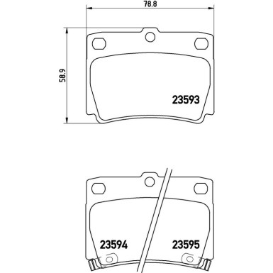 Brembo Bremsbelagsatz, Scheibenbremse PRIME LINE P 54 026