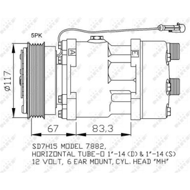 NRF Kompressor, Klimaanlage EASY FIT 32779