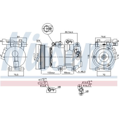 Nissens | Kompressor, Klimaanlage | 890232
