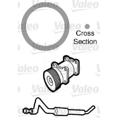 509736 Dichtung, Kühlmittelrohrleitung