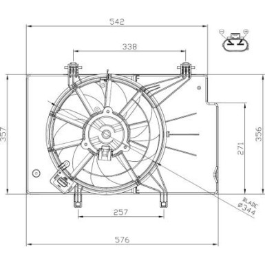 47957 Lüfter, Motorkühlung