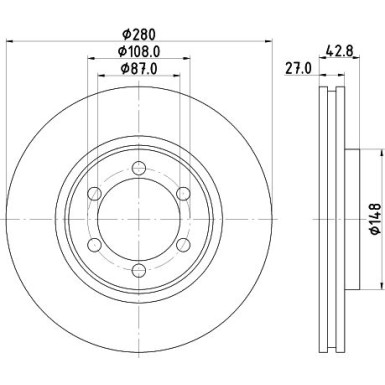 Hella | Bremsscheibe | 8DD 355 118-681