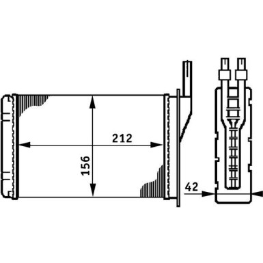 Mahle | Wärmetauscher, Innenraumheizung | AH 74 000P
