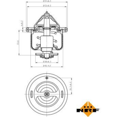 NRF Thermostat, Kühlmittel EASY FIT 725110