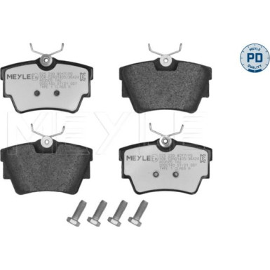 Meyle Bremsbelagsatz, Scheibenbremse MEYLE-PD: Advanced performance and design 025 239 8017/PD