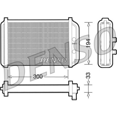 Denso | Wärmetauscher, Innenraumheizung | DRR09033