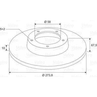 Valeo Bremsscheibe 197599