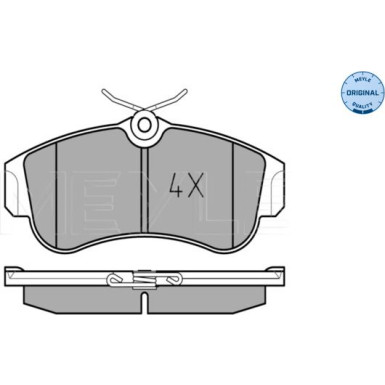 Meyle Bremsbelagsatz, Scheibenbremse MEYLE-ORIGINAL: True to OE 025 215 4617 Meyle Bremsbelagsatz, Scheibenbremse MEYLE-ORIGINAL: True to OE 025 215 4617