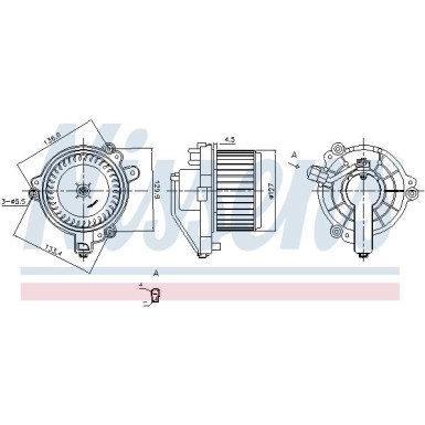 Nissens | Elektromotor, Innenraumgebläse | 87705