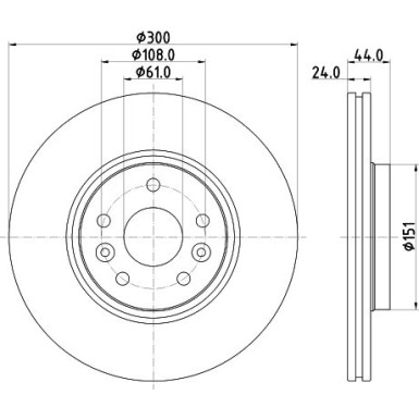 Hella | Bremsscheibe | 8DD 355 120-941