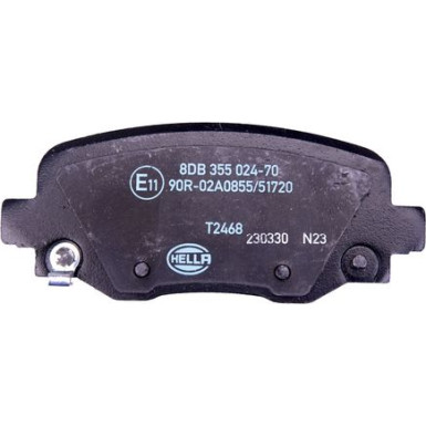 Hella | Bremsbelagsatz, Scheibenbremse | 8DB 355 024-701