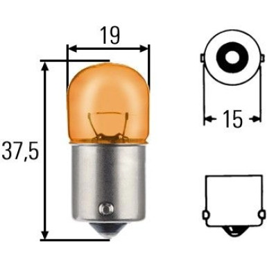 Hella Glühlampe, Blinkleuchte STANDARD 8GA 002 071-051