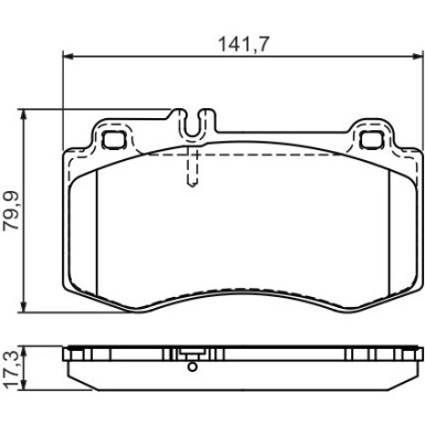 0 986 494 405 Bremsbelagsatz, Scheibenbremse