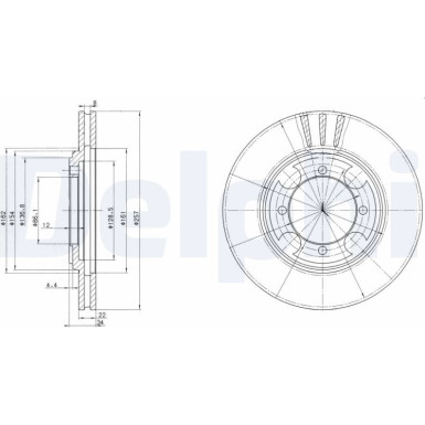Delphi 2 x DELPHI Bremsscheibe BG2628 Delphi 2 x DELPHI Bremsscheibe BG2628