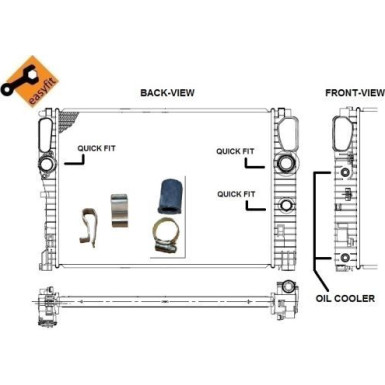 53422 Kühler, Motorkühlung EASY FIT 53422 Kühler, Motorkühlung EASY FIT
