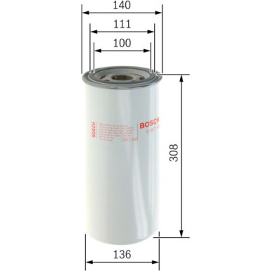 BOSCH 0 451 403 208 Ölfilter BOSCH 0 451 403 208 Ölfilter