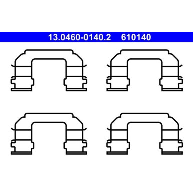 13.0460-0140.2 Zubehörsatz, Scheibenbremsbelag