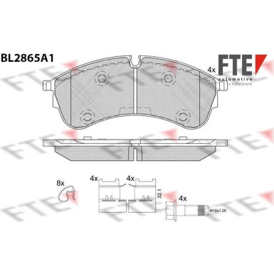 9011105 Bremsbelagsatz, Scheibenbremse
